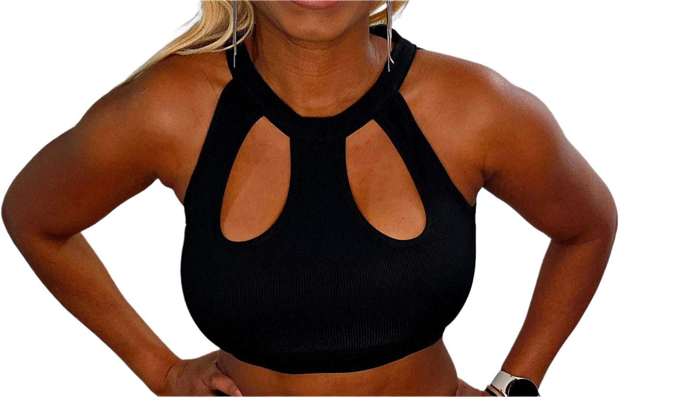 KRE PRIME Women Sophisticated Ribbed Corp Tops