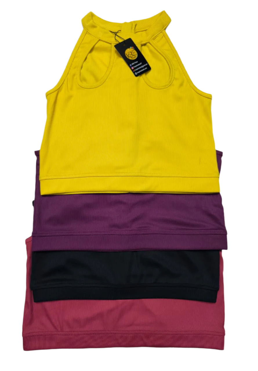 KRE PRIME Women Sophisticated Ribbed Corp Tops