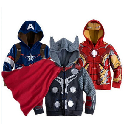 KRE Prime Boys Marvel Sweatshirt Hulk Spider-Man Captain America Avengers Sweater