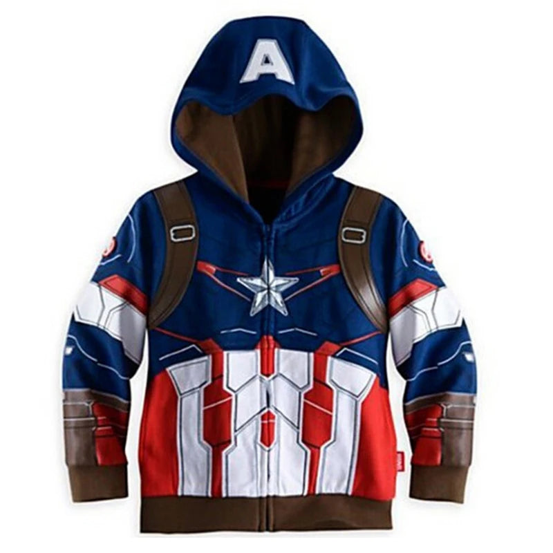 KRE Prime Boys Sweatshirt Hulk Spider-Man Captain America Avengers Sweater