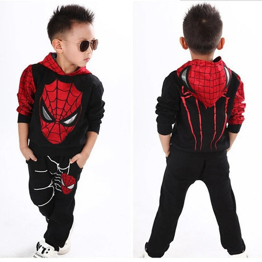 KRE Prime Boys Cartoon Superhero Children Costume Kids Clothing Set Spring Coat