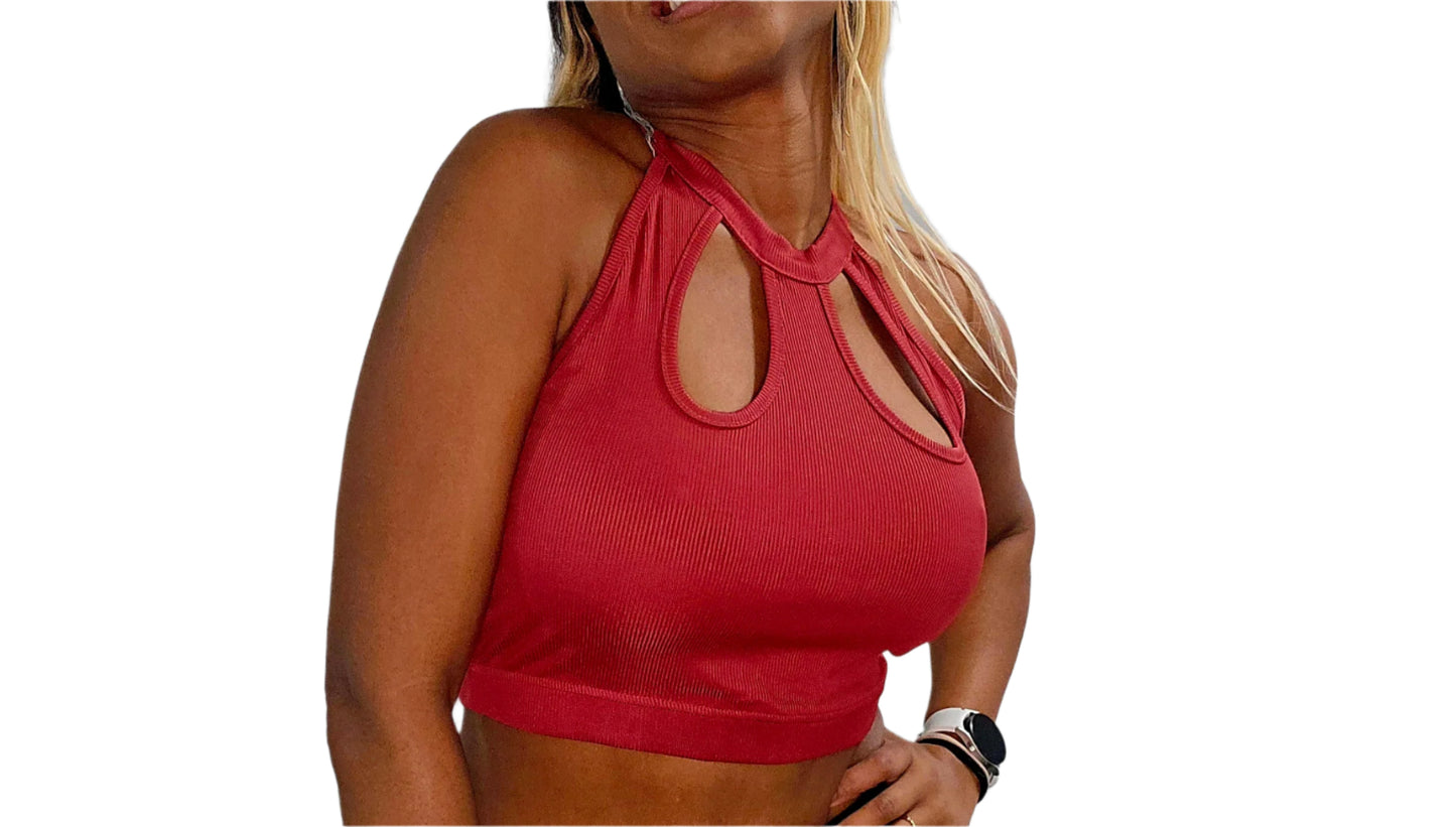 KRE PRIME Women Sophisticated Ribbed Corp Tops