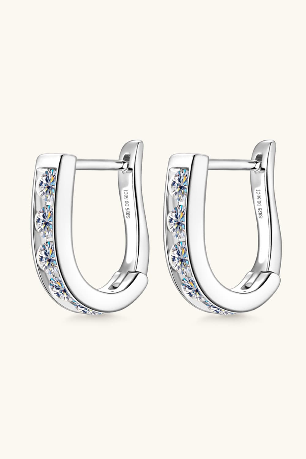 1 Carat Moissanite 925 Sterling Silver Earrings - KRE Prime Deals