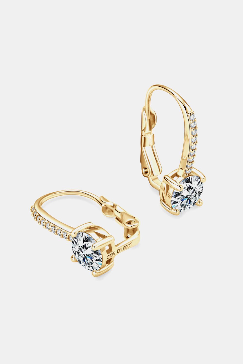 2 Carat Moissanite 925 Sterling Silver Earrings - KRE Prime Deals