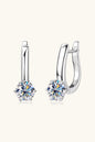 2 Carat Moissanite 925 Sterling Silver Earrings - KRE Prime Deals
