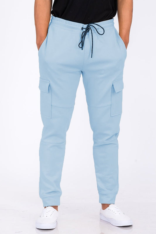 Cotton Blend Cargo Joggers - KRE Prime Deals