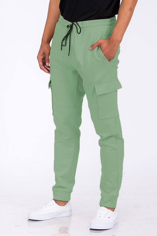 Cotton Blend Cargo Joggers - KRE Prime Deals