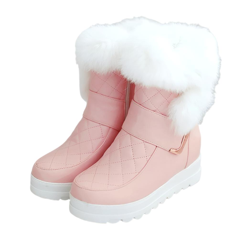 DORATASIA New Winter 34-43 Casual Flat Platform Snow Boots Women Warm Fur Platform Booties Ladies Height Increasing Shoes Woman - KRE Prime Deals