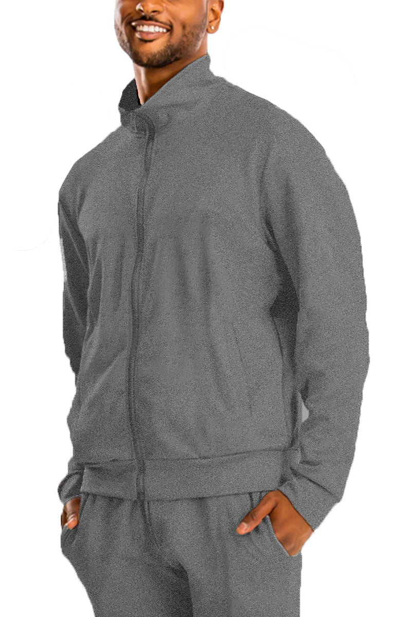 Essential Basic Plain Solid Track Jacket - KRE Prime Deals