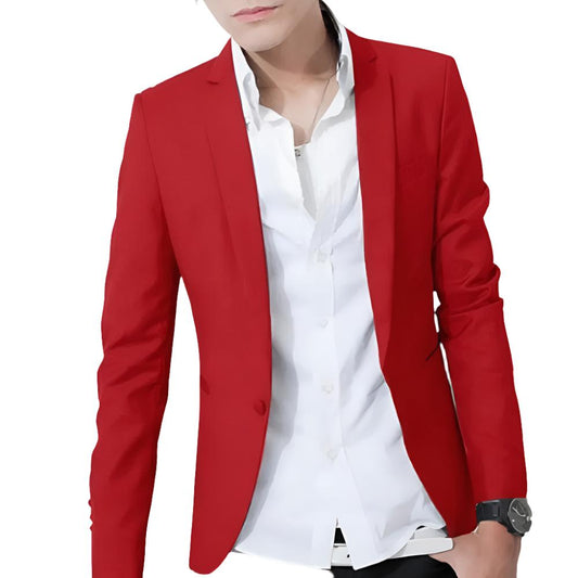 Mens Slim Fit Casual Blazer - KRE Prime Deals