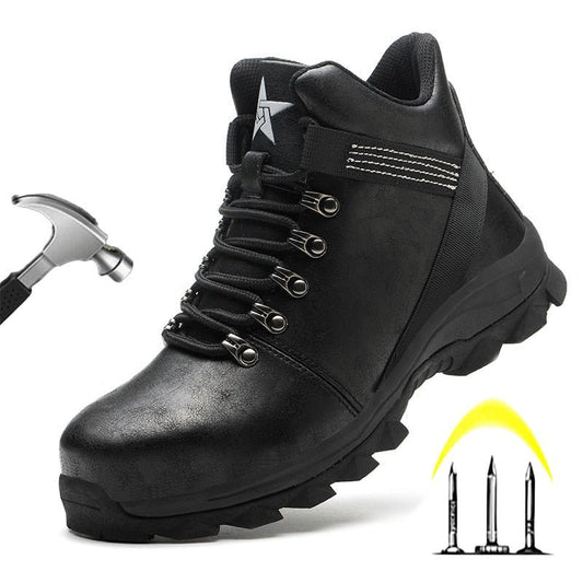 New Men waterproof Work Safety Shoes Anti-puncture Steel Working Sneakers Indestructible Work Shoes Boots Security Shoes - KRE Prime Deals