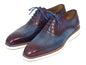 Paul Parkman Smart Casual Oxford Shoes For Men Blue & Purple - KRE Prime Deals