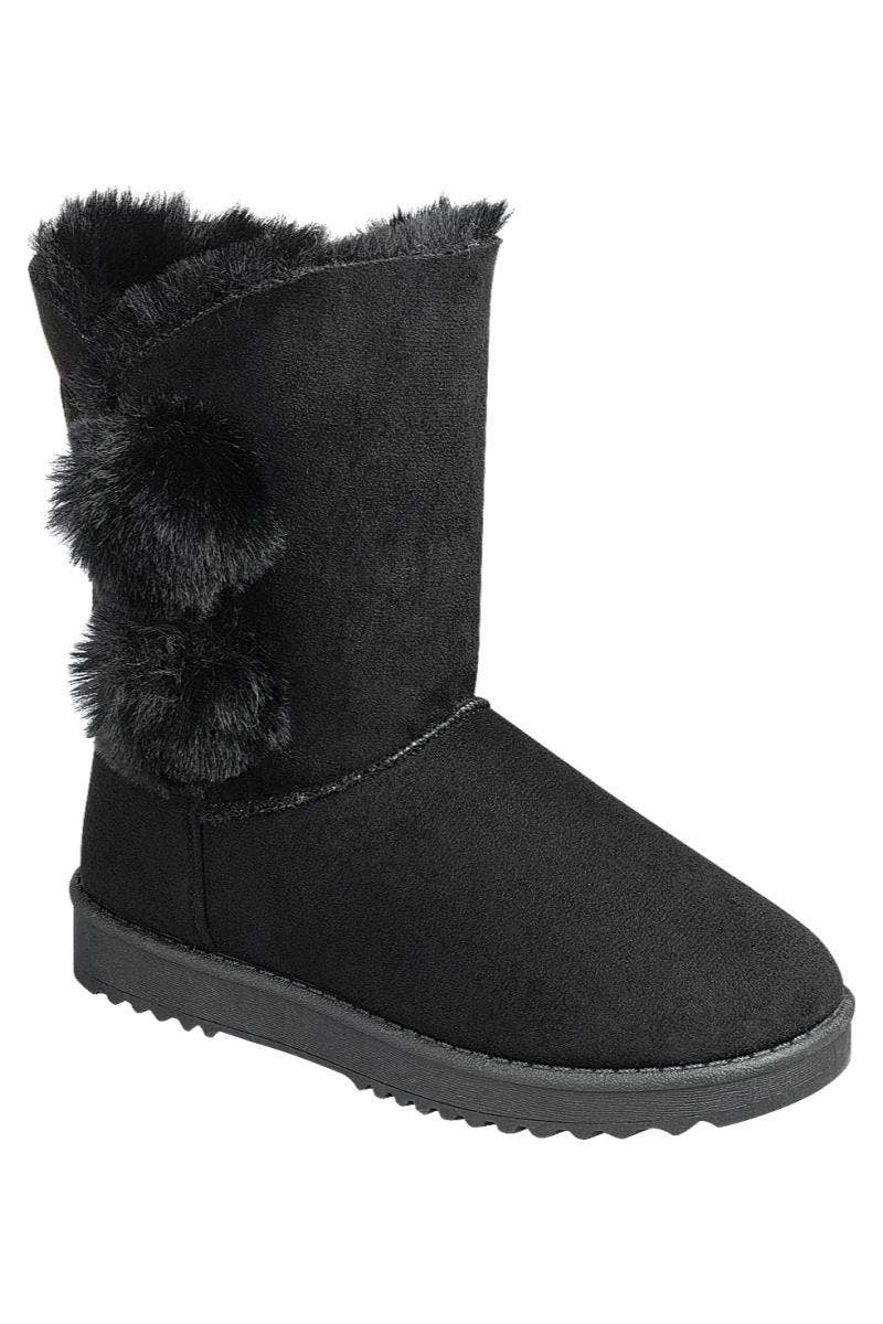 Stay Chic and Cozy this Season with our Luxurious Black Fur Women's Boots by FL-ANNIE-33 - KRE Prime Deals