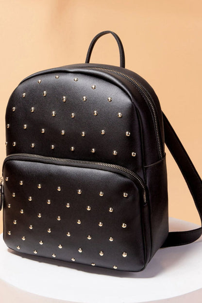 Studded PU Leather Backpack - KRE Prime Deals