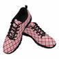 Uniquely You Sneakers for Men, Buffalo Plaid Red and White - Running - KRE Prime Deals