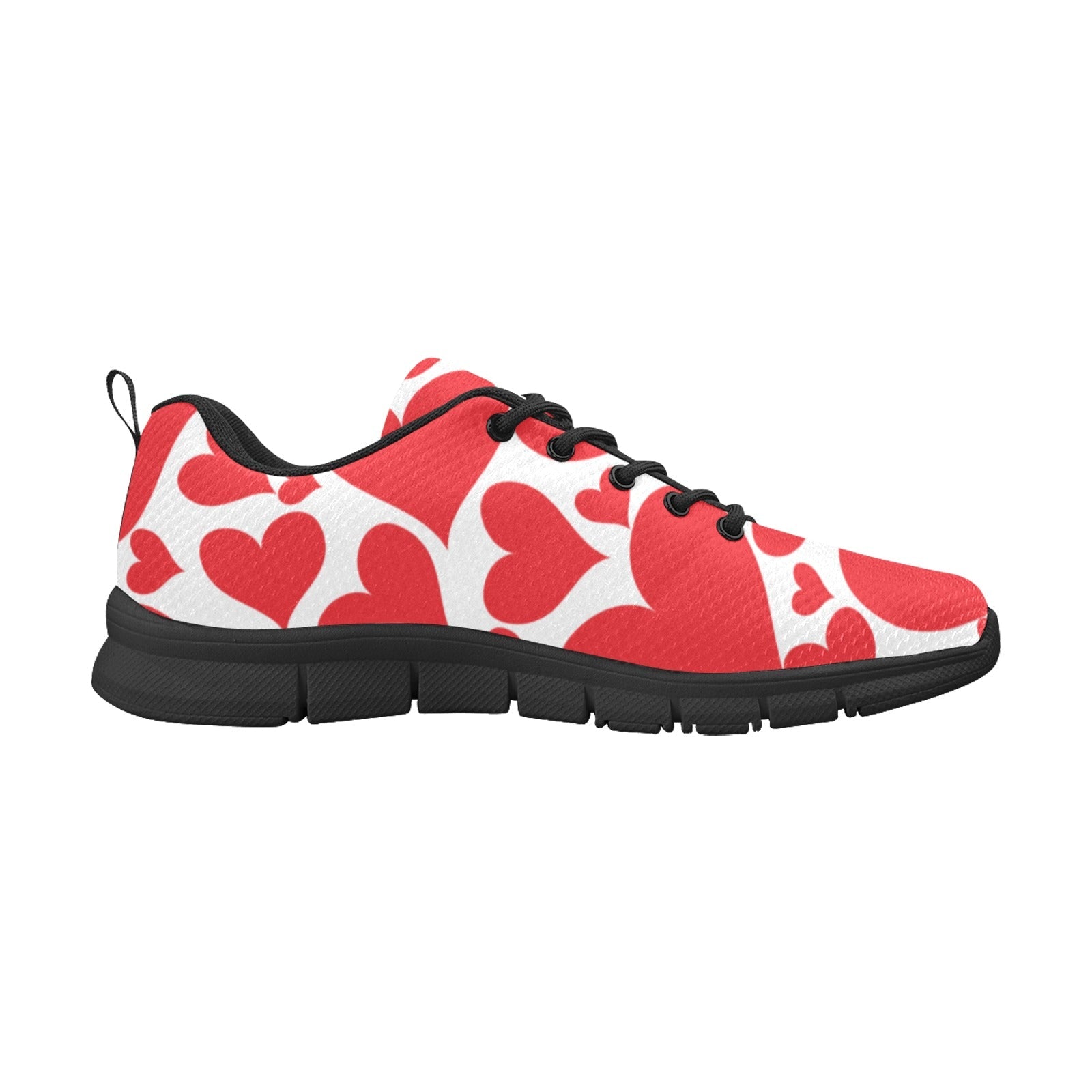 Uniquely You Sneakers for Men, Love Red Hearts Running Shoes - KRE Prime Deals
